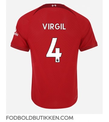 Liverpool Virgil van Dijk #4 Hjemmebanetrøje 2022-23 Kortærmet